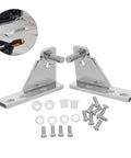 Commercial Refrigerator Door Hinge Kit 4 Heavy Duty Zinc Alloy Hinges Corrosion Resistant Easy Install Built For Pro Grade Kitchens Wet Environments And Busy Foodservice Spaces, silver hinges and screws