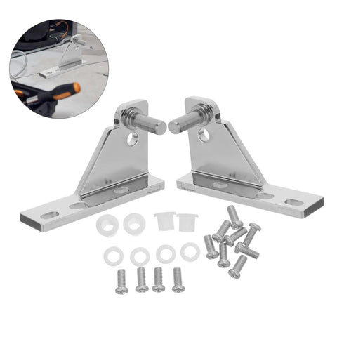 Commercial Refrigerator Door Hinge Kit 4 Heavy Duty Zinc Alloy Hinges Corrosion Resistant Easy Install Built For Pro Grade Kitchens Wet Environments And Busy Foodservice Spaces, silver hinges and screws