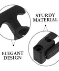 Detailed view of Two Pack Flexible T Handle Draw Latches With Rubber Seal Beefy Heavy Duty Toolbox Locks showing sturdy material and design