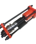 Intsunami 150 Ton Hydraulic Track Pin Press For Crawler Excavator Maintenance Heavy Duty Dismantling Machine with steel components and red frame.