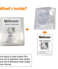 Ditch The Winter Chill With Adjustable Clear Window Insulation Kit Featuring Tough Adhesive Strips Reusable Plastic Film Wrap Keeps House Cozy Quick Peel And Stick Any Window Size Upgrade contents in packaging including clear film and adhesive straps.