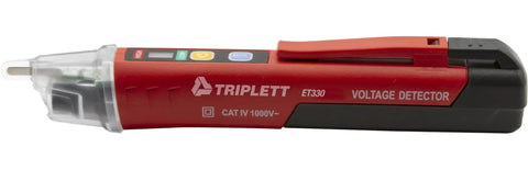 Heavy Duty Non Contact Ac Voltage Detector With Dead Nuts Accurate Dual Ranges showing red and black design and LED indicators.