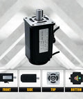 Composite view of 110V Servo Motor Kit With 17 Bit Absolute Encoder And T3DL V30A Driver For Beefy Torque CNC Robotics Plug N Play