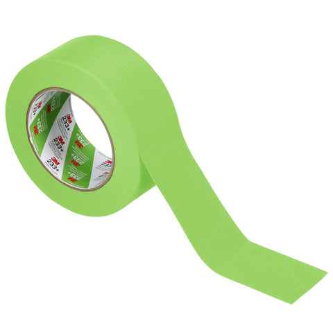 Pro Grade Three Quarters Inch Auto Paint Masking Tape, 55 Meter Green, UV And Solvent Resistant For Pro Refinishing