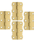 Copper Butt Hinges 4 Pack For Cabinet Doors And Tool Boxes Folding Hinge With Smooth Surface