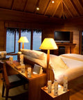 Cozy bedroom with Birch Effect Flameless Wax Pillar Candles Set Of 9 LED Battery Operated Pillars 4 5 6 7 8 9 Inches