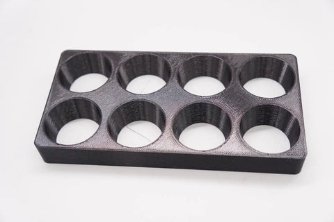 Storage Organizer Rack Tray For ER40 Collet CNC Milling Chuck Holder Lathe, durable 3D printed composite tray.
