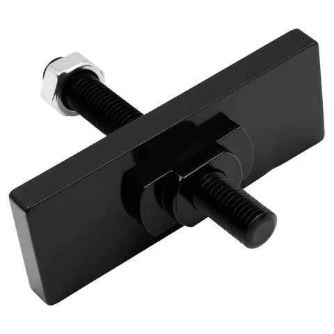 HUDEX needle bearing puller tool, close-up, black iron and die steel construction for Toyota 8-inch IFS front CV axle