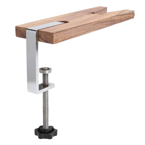 Table Bench Clamps For Jewelry Making And Metal Crafting, V Slot C Clamp Bench Mount, wooden bench pin holder, side view