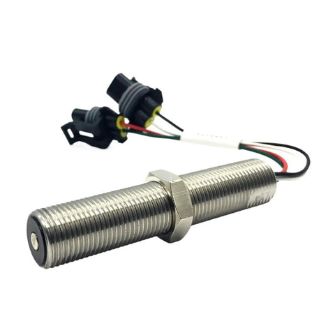 MSP6732C Speed Sensor For Generator Set Parts Replacement, threaded metal sensor with wired connector for diesel engines