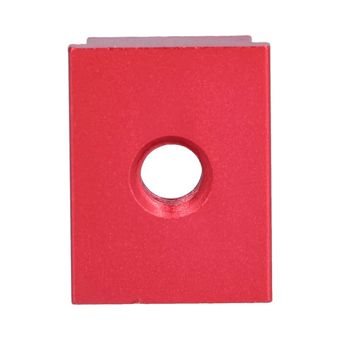 Red Aluminum Alloy Sliding Nut For T Track Systems With Dual Metric Threads T Slot Nut For Woodworking Jigs Table Saw