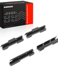 Top Notch Rear Side Disc Brake Hardware Kit For Dodge Ram 1500 2006 2007 2008 With 8 Lug Wheels And Ram 3500 2003-2008 P702D Heavy Duty Replacement Ensures Smooth Stops, black steel clips