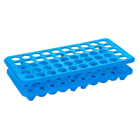 Plastic Test Tube Rack With Silicone Pad For 5mL 10mL And 15mL Vials 50 Hole Detachable Lab Tube Holder Centrifuge Rack