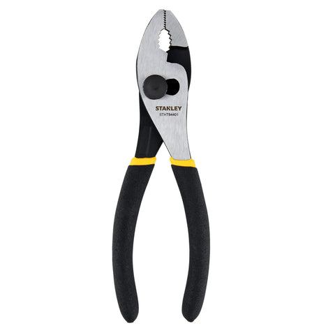 Close-up of a black-handled plier from Three Piece Pliers Set For Diy And Pro Jobs, Multi Color Hand Tools Kit With Heavy Duty Steel Construction