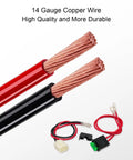 14 gauge wire detail of 4 Pin 2 Wire Battery Wiring Harness For Dirt Quad Dune Buggy MX350 MX400 PR200 Pocket Mod Bella Betty Bistro Daisy