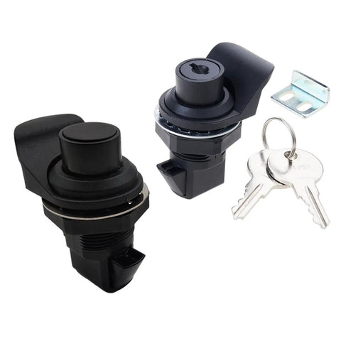 Push Button Latches With Smooth Locking Mechanism, Waterproof Cabinet Door Latch For Camping Trailers And RVs, Tough ABS Build, Easy Install
