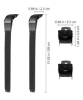 Inline Skate Replacement Straps 2 Pack With Adjustable Universal Buckles And Energy Buckles With Screws Durable Plastic Shoe Clips