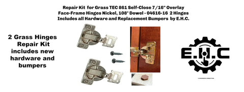 Top Shelf Face Frame Cabinet Hinge Repair Kit With Satin Nickel Self Close Door Hardware 7 16 Inch Overlay And 108 Degree Swing No Sweat Fix For Fast Repairs At Home