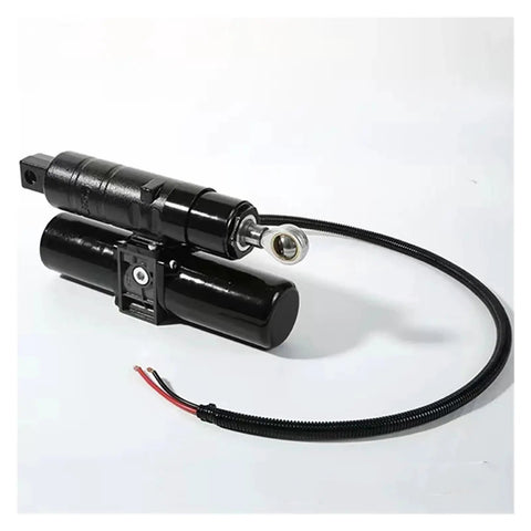 Heavy Duty Linear Actuator With 12V DC Electric 8000N Lift Force Rock Solid Design mounted on black cylinder with wires