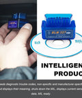 Hand holding OBD II Bluetooth Car Diagnostic Scanner with ELM327 Code Reader and CD for Android and iOS