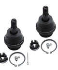 2 Front Lower Ball Joints Replacement For Chevy Silverado 1500 1999-2016 Set, Heavy Duty Ball Joint Kit For Improved Steering And Ride, Direct Fit, Durable Suspension Upgrade; two black lower ball joints and clips