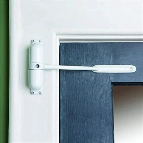 Heavy Duty Zinc Alloy Adjustable Surface Mounted Automatic Door Closer With Fire Rated Stopper Built To Last Quiet Close DIY Friendly Install