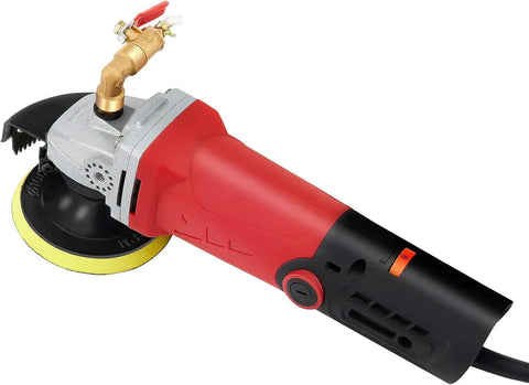 Wet Polisher 860W 110V With 4 Inch Diamond Pad, Low Noise Variable Speed Buffing Machine For Concrete Marble Granite Ceramic Tile
