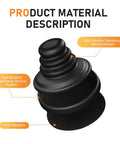 Heavy Duty Silicone Car Door Bumper Pads 4 Pack Silent Close Drop Seal made of high weather-resistant silicone rubber.