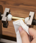Using 20 Pack White Nonstick Pen Bushings For Woodturning, Precise 11mm Height And 14mm Diameter Set in action