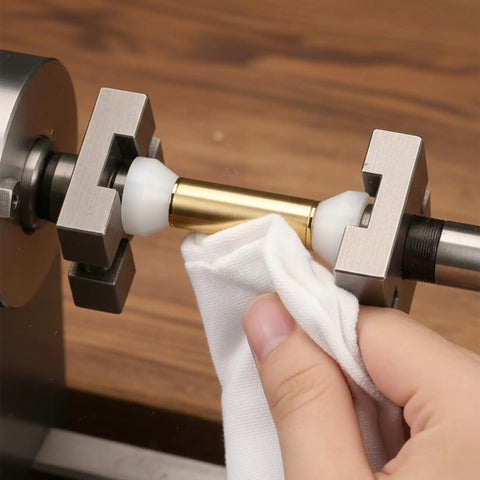 Using 20 Pack White Nonstick Pen Bushings For Woodturning, Precise 11mm Height And 14mm Diameter Set in action