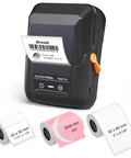 Bluetooth Label Maker For Home And Office, Inkless Labeler With 3 Tapes, Wide Waterproof Labels Up To Two Inches displayed
