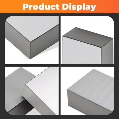 Two Pack Precision 1-2-3 No Hole Blocks In Hardened Steel 0.0002-0.0003 In Tolerance HRC 57-62 All Six Sides Hardened And Ground Cross Drilled For Lightweight Strength Built Tough For Quick Setup And Accurate Machining, close-up views