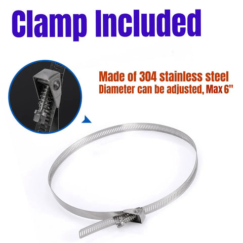 Clamp for 30 Micron Dust Collector Bag With Clamp For 4 Inch Universal Vacuum System Perfect For Table Saw Planer And Woodworking Tools.