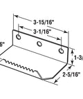 Foot Auxiliary No Contact Door Pull for Hands Free Entry and Exit, Stainless Steel Construction Resistant to Rust and Corrosion, technical diagram