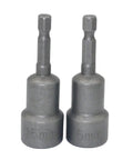 15mm Hex Shank Magnetic Nut Driver Set For Drills Heavy Duty Socket Bits With Strong Magnet Durable Chrome Vanadium Steel 2 Pieces