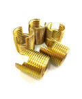 Awesome M3 Thread Repair Kit With 50 Carbon Steel Slotted Inserts For Restoring Stripped Screws And Bolts In Your Car Or Tools Fast, gold inserts