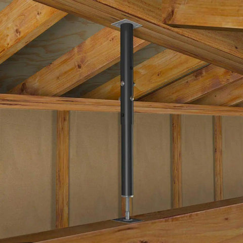 18000 Pound Capacity Floor Jack For Remodeling Projects Adjustable Easy To Assemble And Install Temporary Support For Stairs Porches Decks And Weak Floors Heavy Duty Floor Jack Workhorse under wooden beam