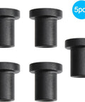 Five Pack Black Barn Door Rollers With 34mm Spacers For Flat Track Sliding Barn Doors Durable Wall Mount Hardware Set For Garage Basement Farm Doors Easy Install, Smooth Rolling, Strong Metal Wheel Assemblies