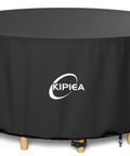 Heavy Duty Round Patio Table Cover Waterproof UV Resistant No Tears No Fading Fits 62 Inch Diameter Tables Up To 28 Inch High Outdoor Furniture Shield