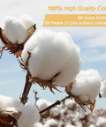 Close-up of cotton plant used in Woven Rope Laundry Hamper Basket 72L Tall Big Ol Brown Eco Friendly Natural Cotton Rope Laundry Bin.