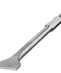 Hex Shank Scraping Chisel For Demolition Hammer 1-1/8 Inch Heavy Duty Tile Stone Masonry Removal Tool With Ergonomic Angled Handle And SDS Hex Compatibility