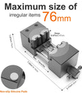 Heavy Duty Mini Bench Vise With Self Adjusting Fractal Jaw, Solid Hella Versatile Clamping Tool For Irregular Parts, Precision Cnc Machined Aluminum, max size 76mm.