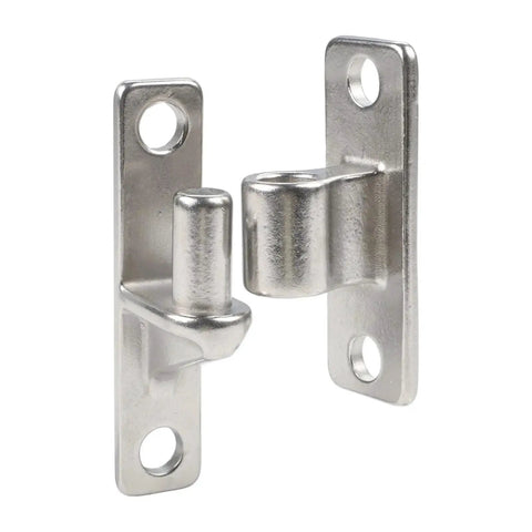 2 Pack Half Inch Pin Gate Hinges Heavy Duty Steel Designed For Outdoor Yard Farm And Barn Doors Quick Install rugged steel hinge with flat mount.