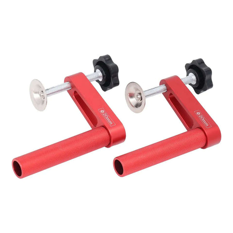 Two-Piece Bench Dog Clamps Set With Lightweight Aluminum Alloy For Strong Gripping Power In Milling And Cutting 0.79 Inch Size Includes Silicone Pads To Protect Workpieces