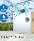 WiFi Environmental Sensor For Smart Home Monitoring With Temperature Humidity And Light Tracking in a greenhouse setting.