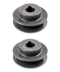 Single Groove Web Sheave 2-1/2 Inch Outer Diameter 5/8 Inch Bore V Belt Sheave For V-Belt Pulley Two Pack, durable cast iron