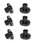 TR8x2 POM Lead Screw Nut Set Black Plastic 8mm Diameter, 2mm Pitch, 2mm Lead For 3D Printer And CNC Machine Parts displayed in 6 pack