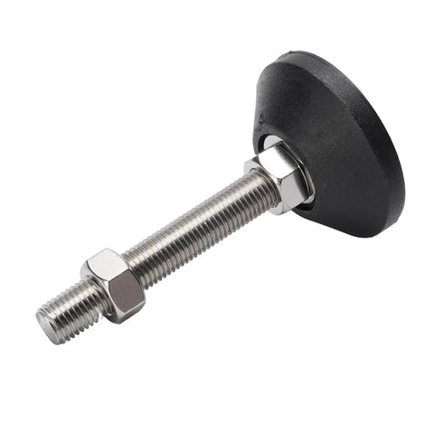 Adjustable Furniture Leveling Feet With Non Slip Rock Solid Grip For Home And Office Use 100mm Height M16 Threaded Heavy Duty Support Up To 22 Lbs
