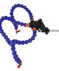 Flexible Helping Hand Soldering Tool Set With Adjustable Arms And Aluminum Base for stable PCB assembly and DIY crafts.