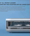 Pro Grade Ultrasonic Jewelry Cleaner For Rings Watches Eyeglasses Coins And Dentures With 47kHz High Frequency And 300ml Tank Digital Timer Easy Start Quick Clean For Silver Jewelry And Glasses side view